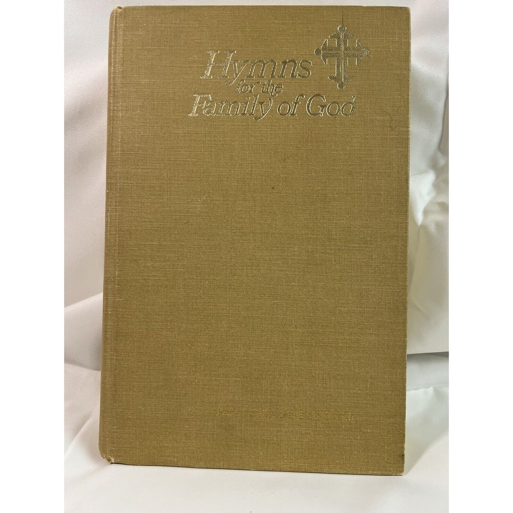 HYMNS FOR THE FAMILY OF GOD Hardcover 1976 Church Hymnal Brown Tan First Baptist